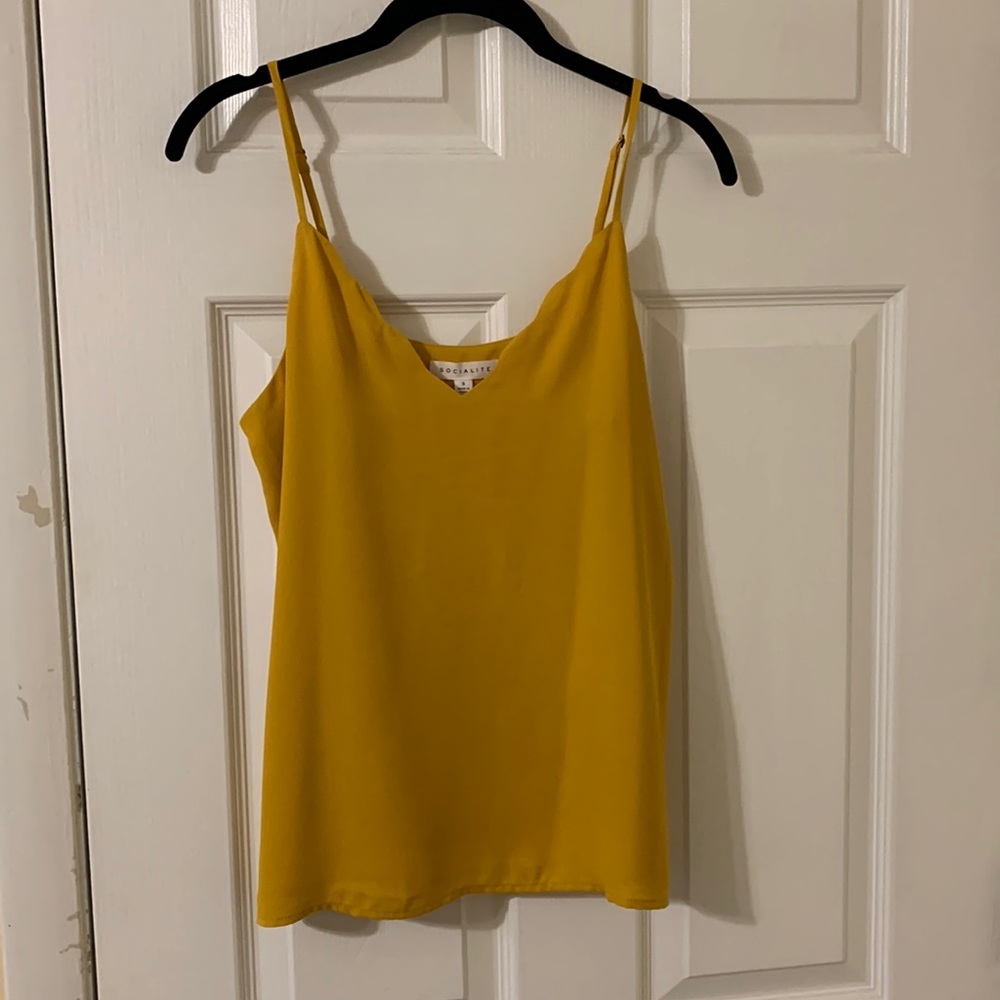 Socialite gold blouse. New with tags
